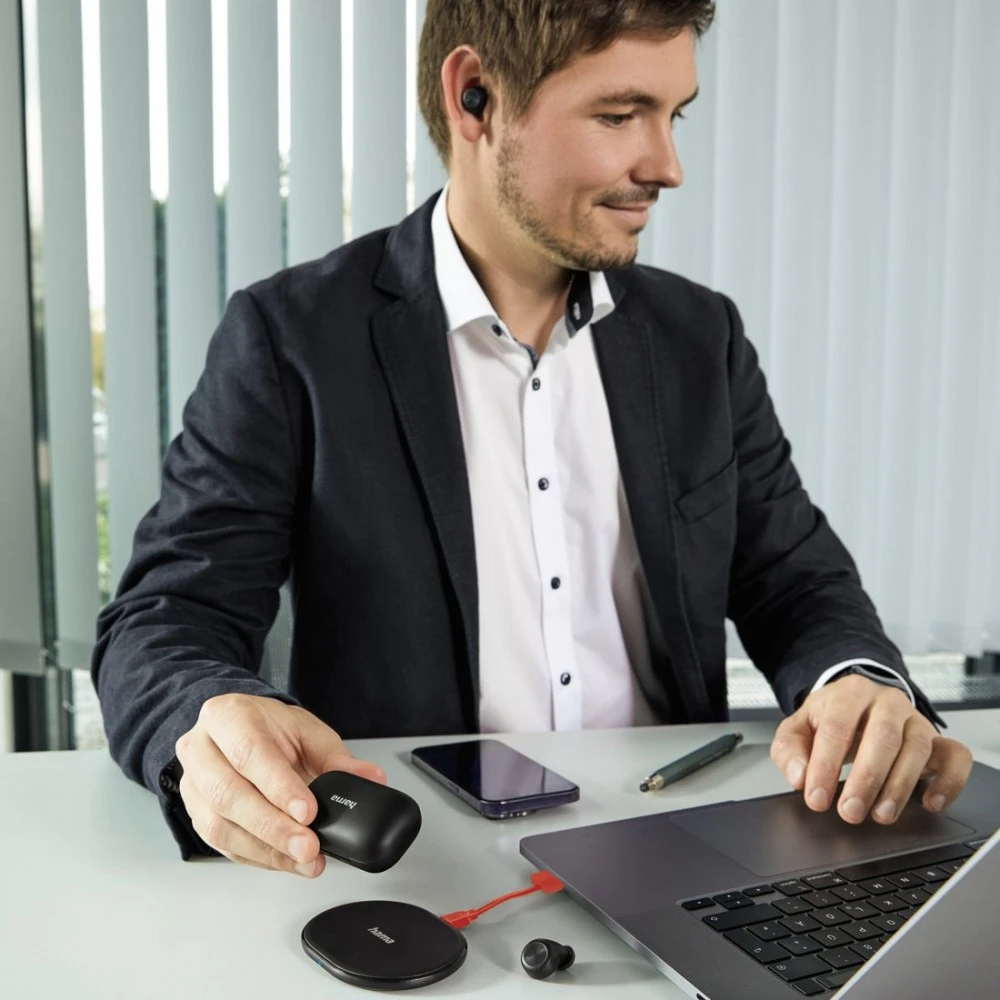 Hama Ausinės į ausis įkišamos TRUE WIRELESS Z ŁAD. IND. "PASSION CHOP" Juoda