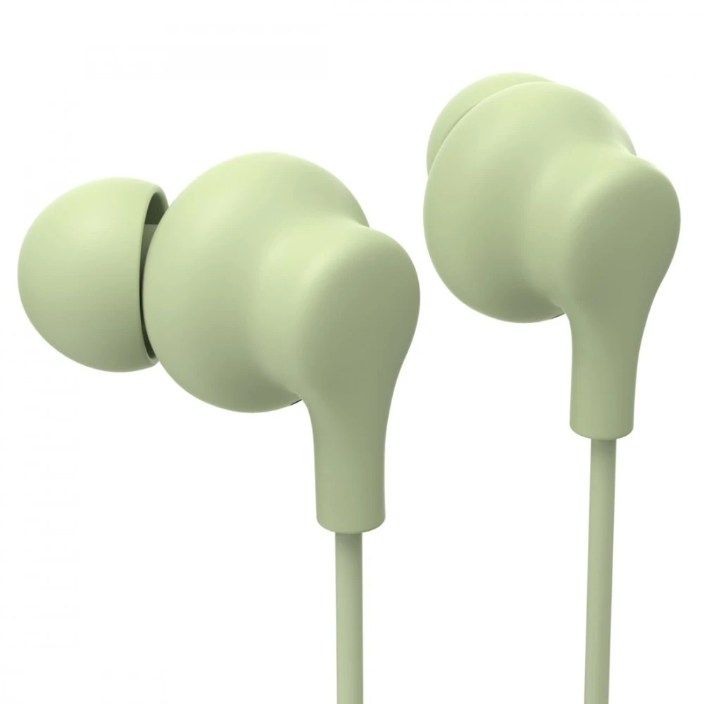 Hama Ausinės į ausis įkišamos curly usb-c žalia