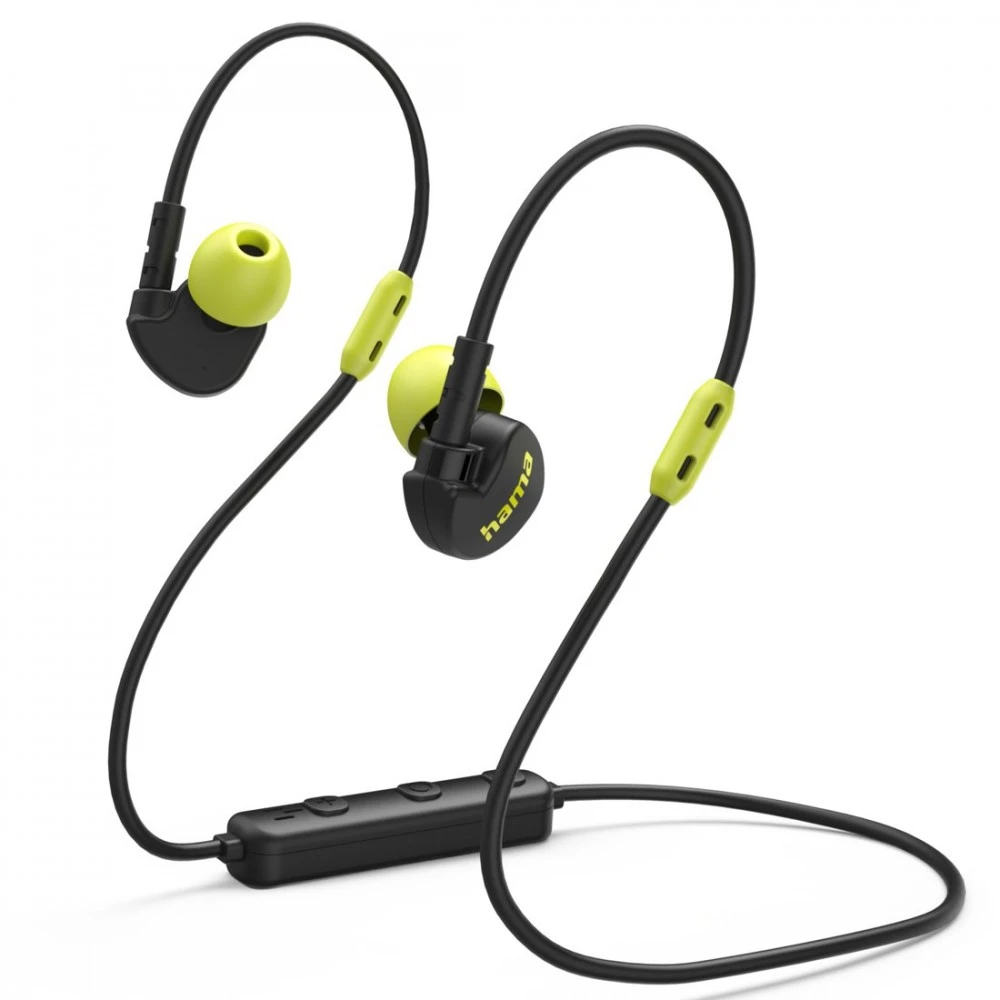 Hama Ausinės į ausis įkišamos “FREEDOM ATHLETICS II“ su mikrofonu NEW Juoda