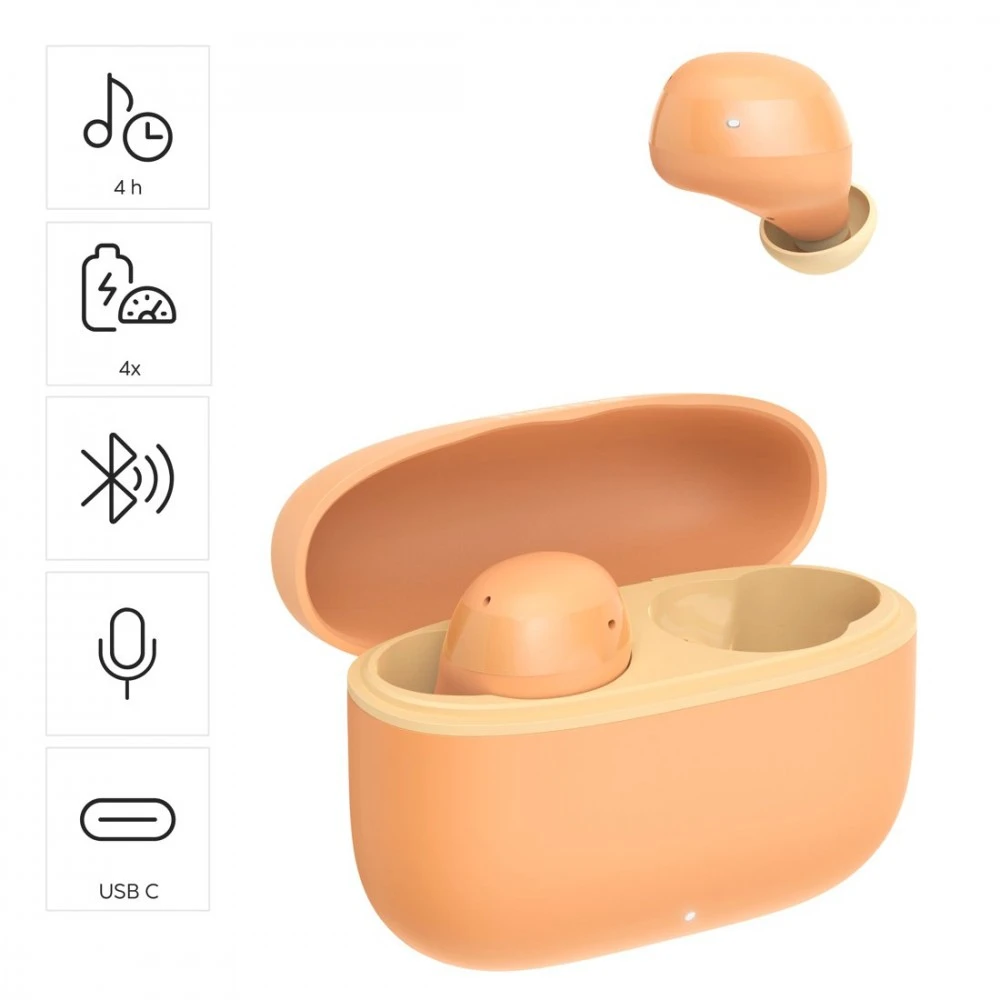 Ausinės Hama Freedom buddy II oranžinė