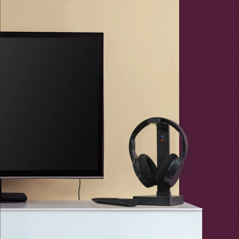 Hama ausinės telewizyjne su lankeliu ant galvos 2,4 GHz Bluetooth su regulacją głośności