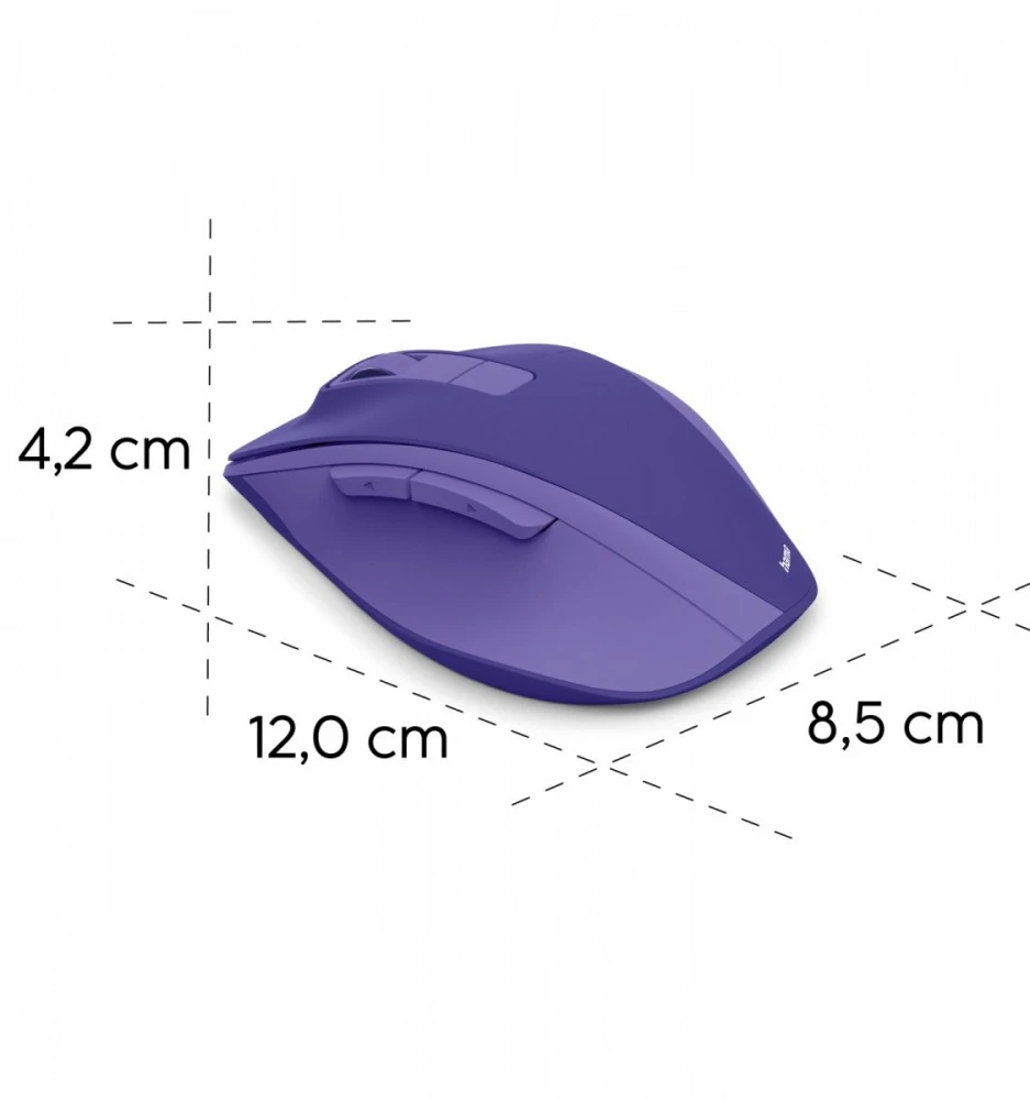 Pelė Myszka Hama WM-500 belaidė violetinė