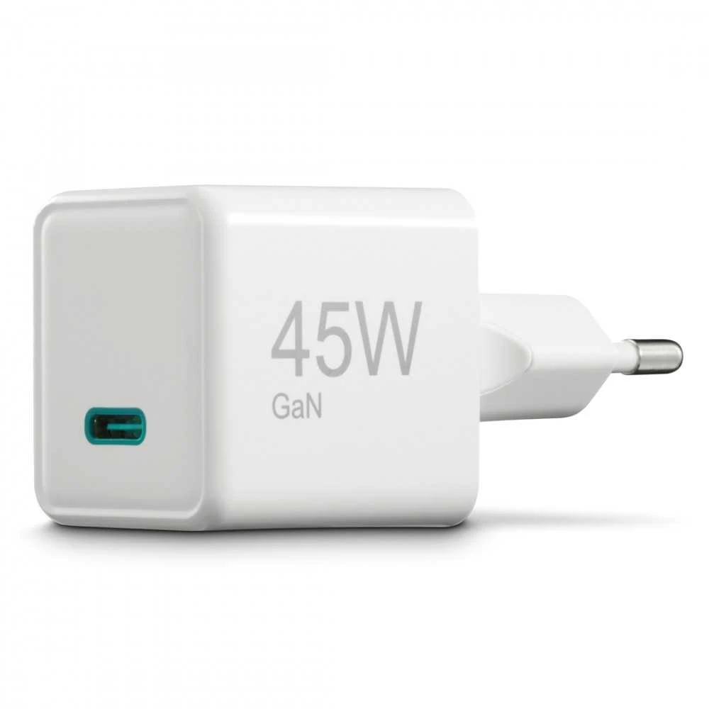 Hama supermini 45W GaN PD/QC 1x USB-C balta