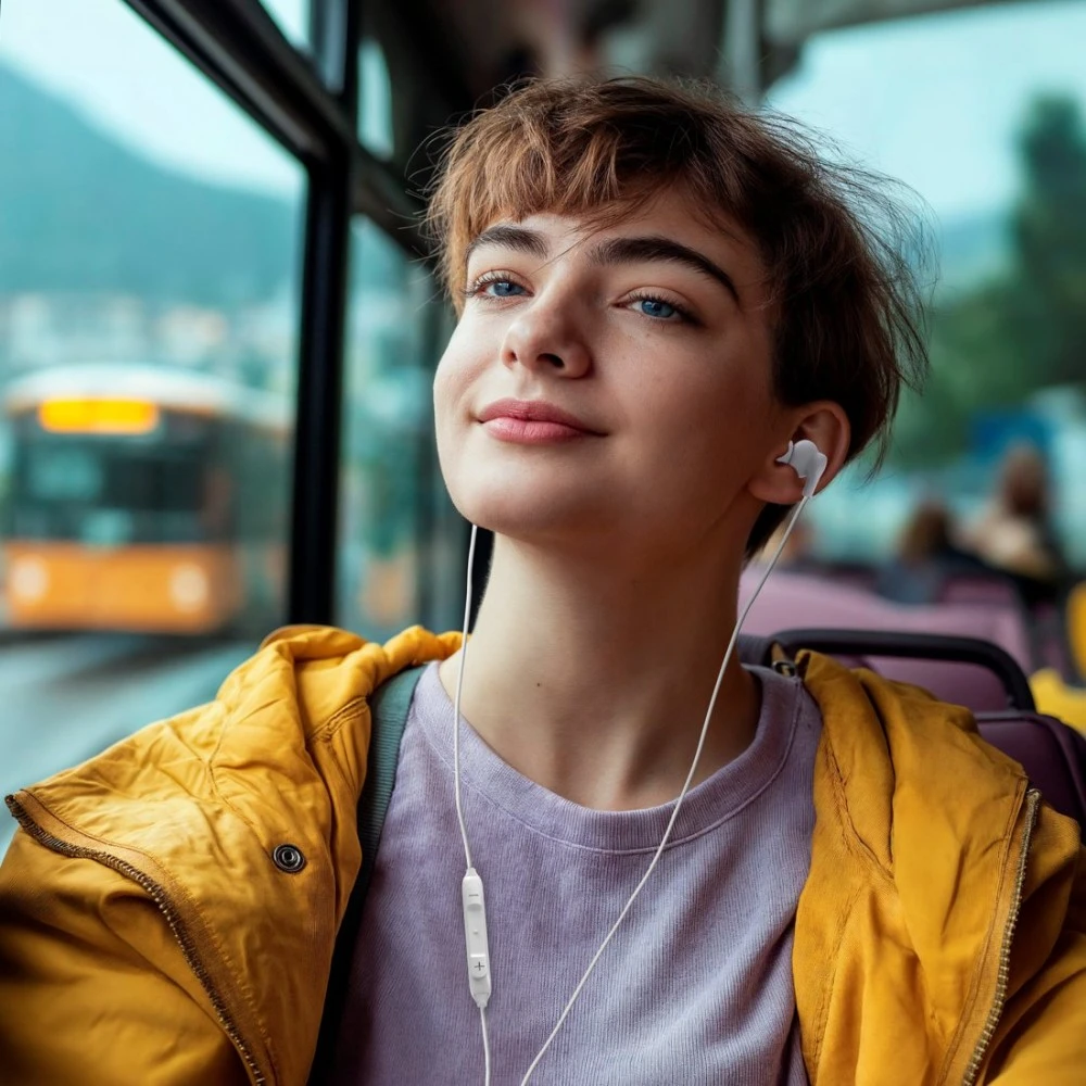 Ausinės Hama Skirtas garbanotiems plaukams USB-C balta