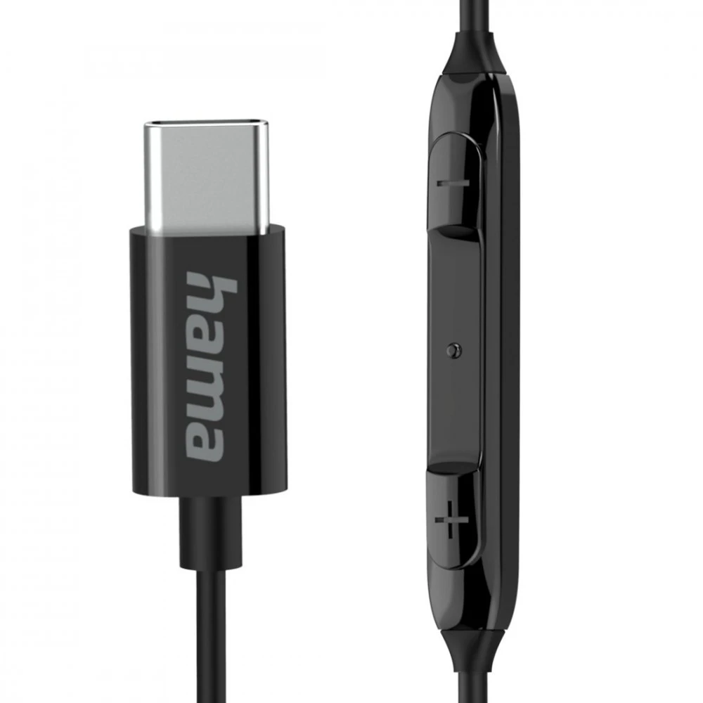 Ausinės Hama Skirtas garbanotiems plaukams USB-C juoda