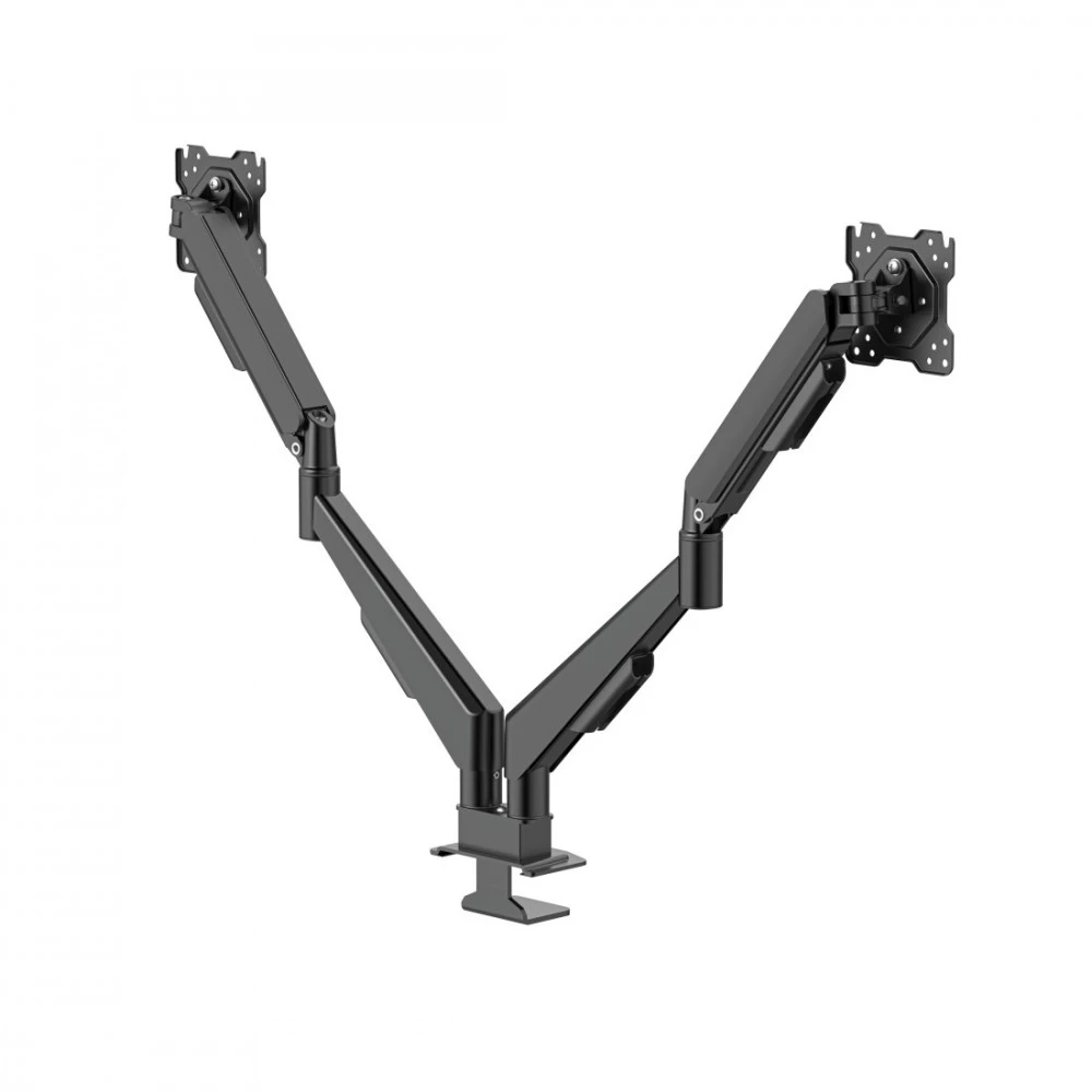 Hama 220907 monitoriaus laikiklis su dujine spyruokle, 2 rankenos, 13" - 35", juoda