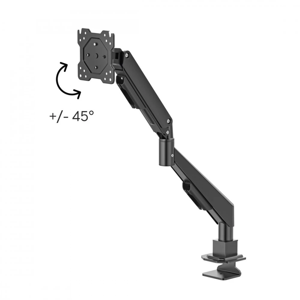 Hama 220905 laikiklis monitoriui su dujine spyruokle, 1 ranka, 13"–35", juoda