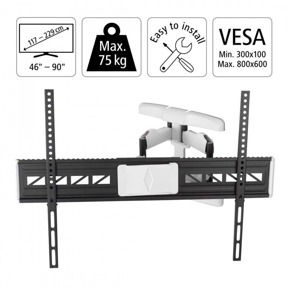 Hama LCD/LED laikiklis 800x600 pilno judesio 90 colių