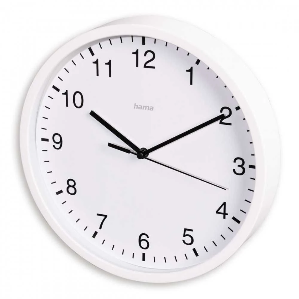 Hama Laikrodis sienelė Elba 25 cm Baltas