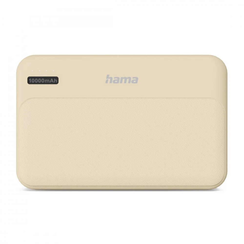 Hama Power Pack Pocket 10 10000 mAh 2X USB-A smėlio