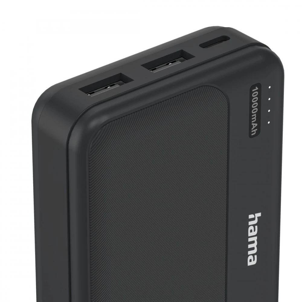 Hama Power Pack Pocket 10 10000 mAh 2X USB-A antracito