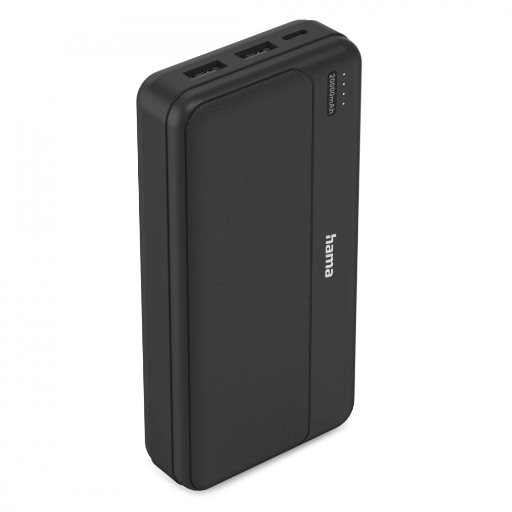 Hama Power Pack Pocket 20 20000 mAh 2X USB-A antracito