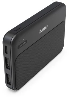 Hama Power Pack Pocket 5 5000 mAh 2X USB-A antracito