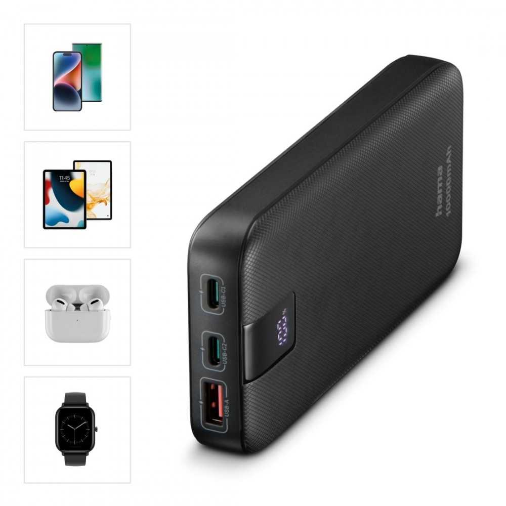 Carruzzo Hama Power Pack PD 10 10000 mAh antracitas