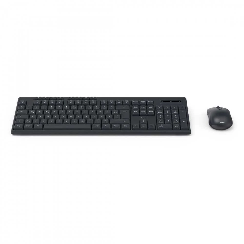 Rinkinys Klaviatūra su pele Hama CK-200/WK-200/WKM-200 belaidė juoda