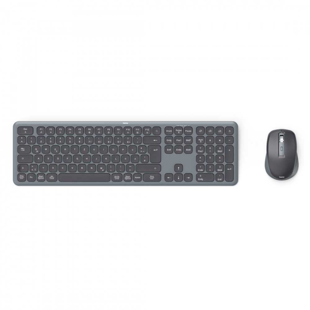 Rinkinys Klaviatūra su pele Hama WK-550/WKM-550 belaidė juoda