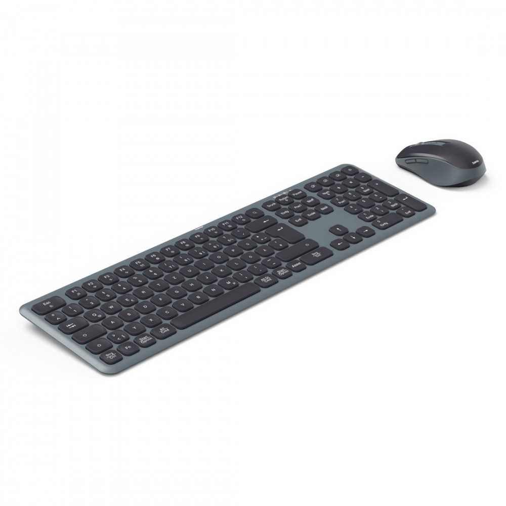 Rinkinys Klaviatūra su pele Hama WK-550/WKM-550 belaidė juoda