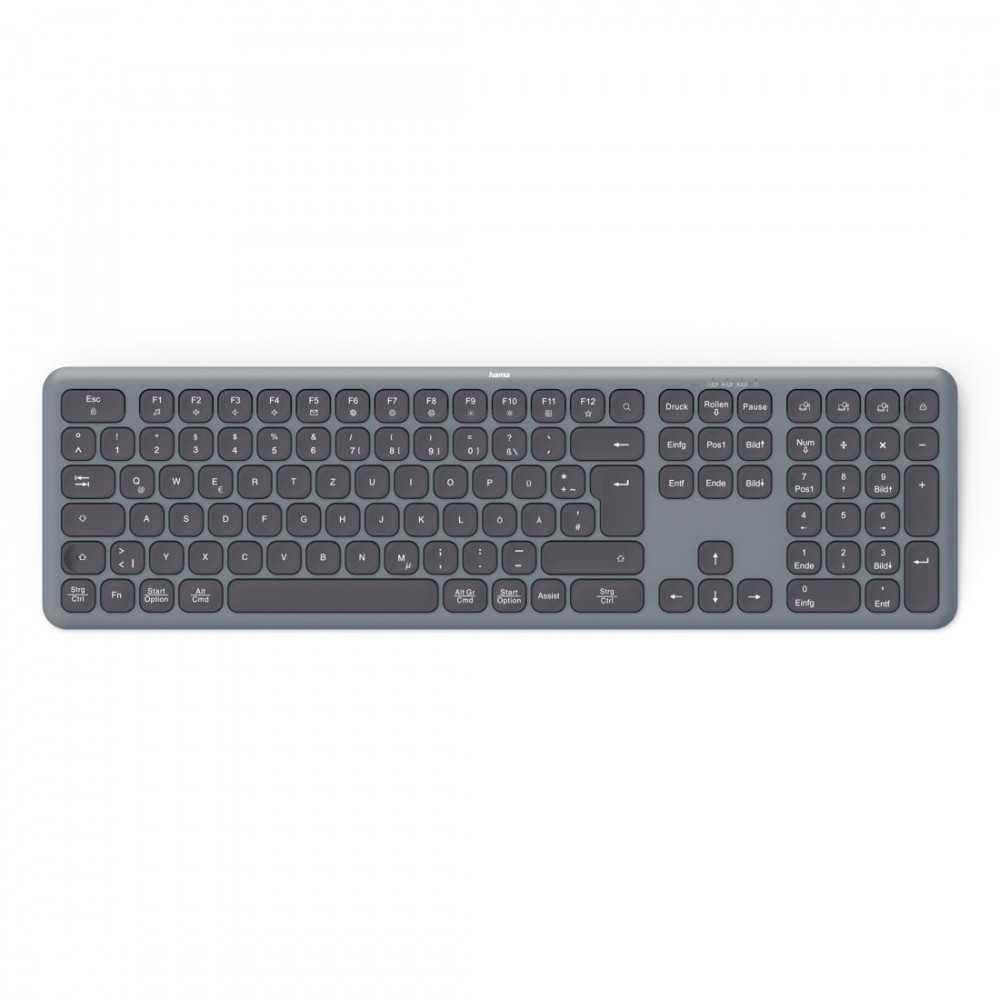 Rinkinys Klaviatūra su pele Hama WK-550/WKM-550 belaidė juoda