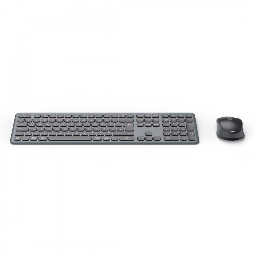 Rinkinys Klaviatūra su pele Hama WK-550/WKM-550 belaidė juoda