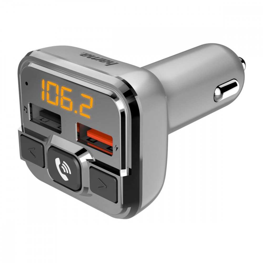 Hama FM SIŲSTUVAS SU „BLUETOOTH“, LAISVŲ RANKŲ FUNKCIJA IR USB ĮKROVIKLIU – A18W