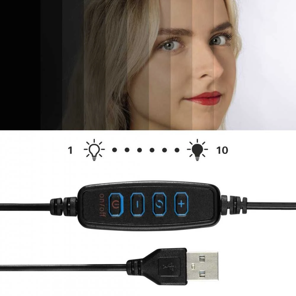 Hama žiedinis šviestuvas su mini stovu SPOTLIGHT SMART 80