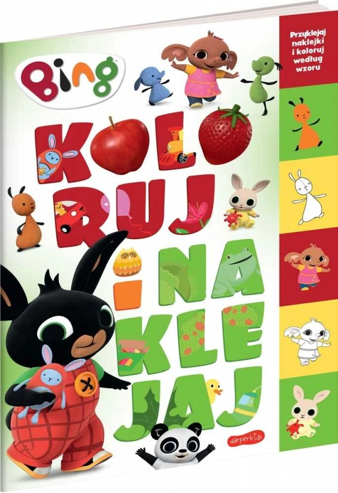 HARPERCOLLINS Koloruj i naklejaj Bing 59880
