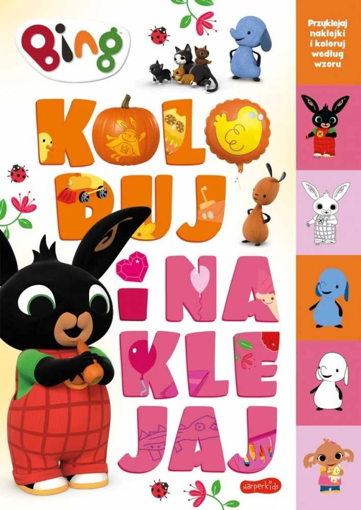 Harper Collins HARPERCOLLINS Koloruj i naklejaj 2 Bing 69261