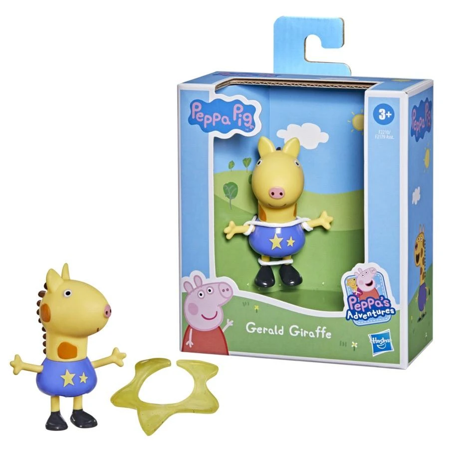 Hasbro Peppa kiaulės figūrėlė, žaidžianti su draugais – Džeraldas žirafa (F2210)
