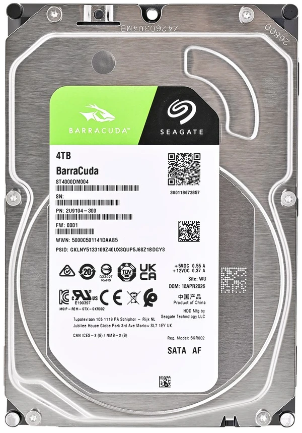 „SEAGATE“ HDD stalinis kompiuteris „Barracuda Guardian“ (3,5 colio / 4 TB / SATA 6 Gb/s/rpm 5400)