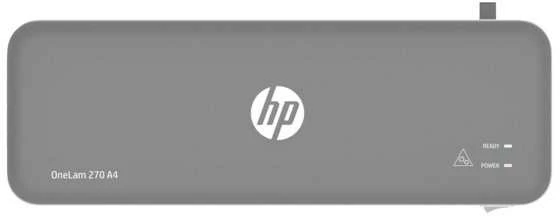 Hewlett Packard (HP) HP laminatorius Onelam 270, A4, karšto veikimo + 5 vokai: A4/80 mik., pilkas