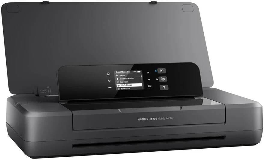 Hewlett Packard (HP) HP Officejet 200 Mobile Spausdintuvas spalvotas rašalinis A4 1200x1200 dpi 20 psl./min. nespalvotas 19 psl./min. spalvotas 50 lapų USB Wi-Fi