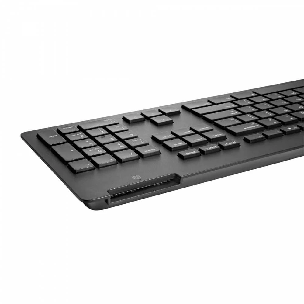 „HP Slim v2“ USB laidinė klaviatūra – išmanioji kortelė – juoda – JAV anglų kalba