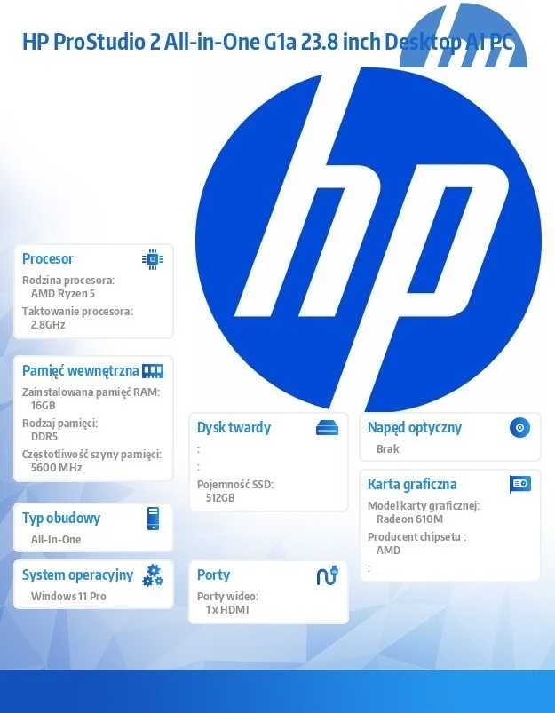 Stacionarus kompiuteris HP INC AIO 2G2i AIO/R-40/16/512/W11P/3YOS