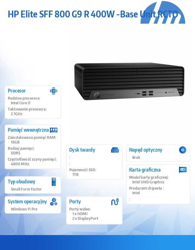 Stacionarus kompiuteris HP INC 800G9 SFF/i7-14700/16/1TB/W11P/3YOS