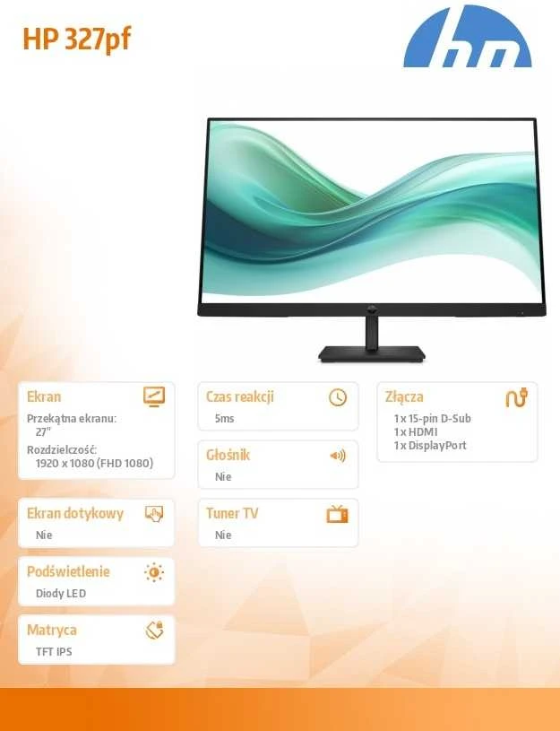 Monitorius HP Series 3 Pro 327pf - 100Hz | Full HD | IPS | 27"