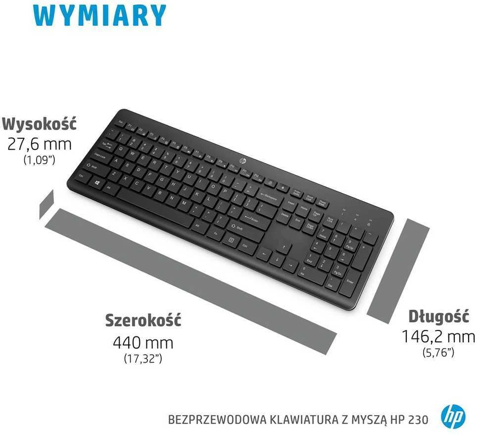 Hewlett Packard (HP) HP 230 Belaidė klaviatūra ir pelė Combo