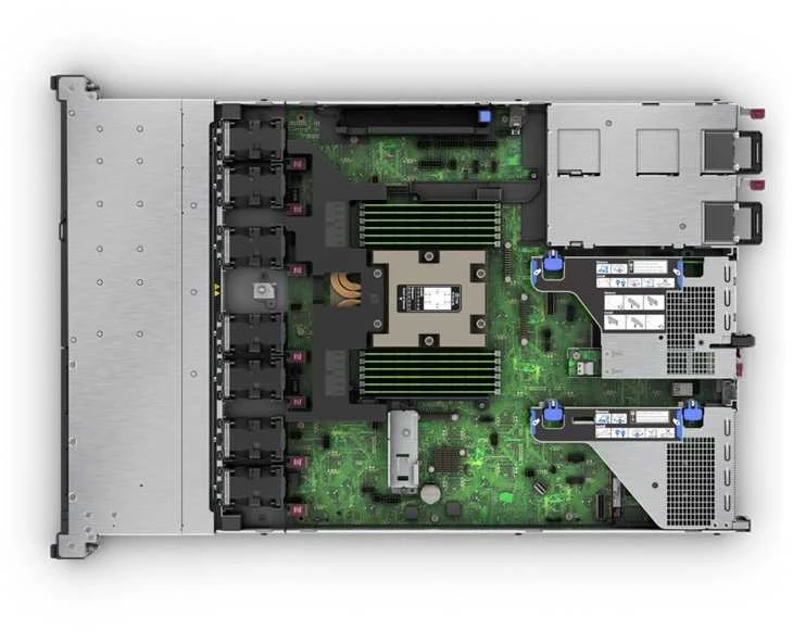 Hewlett Packard (HP) HP HPE PL DL325g11 serveris AMD Epyc 9115 (2.6-4.1/16C) 2x32G 6400 2x480G 2x1000W MR408i-o/4G 8SFF 4p1Gocp išmanusis pasirinkimas