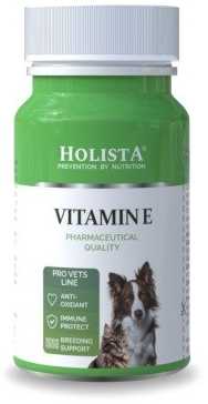 HOLISTA Vitamin E – papildai šunims ir katėms – 90 tablečių