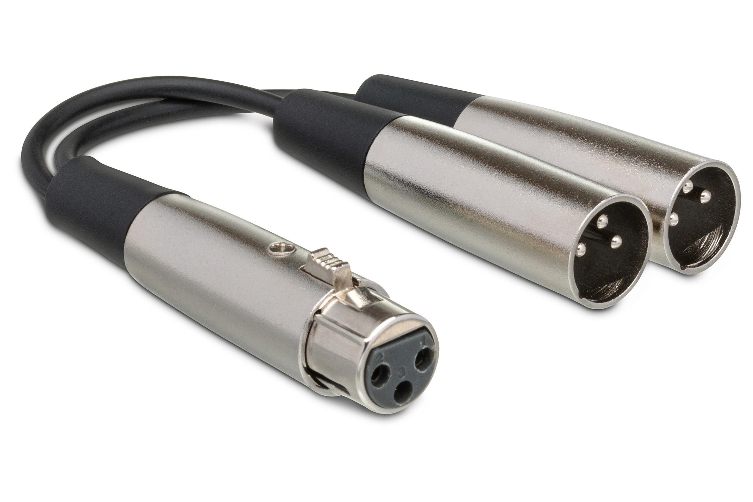 Hosa - Kabelis typu Y XLRf - 2 x XLRm