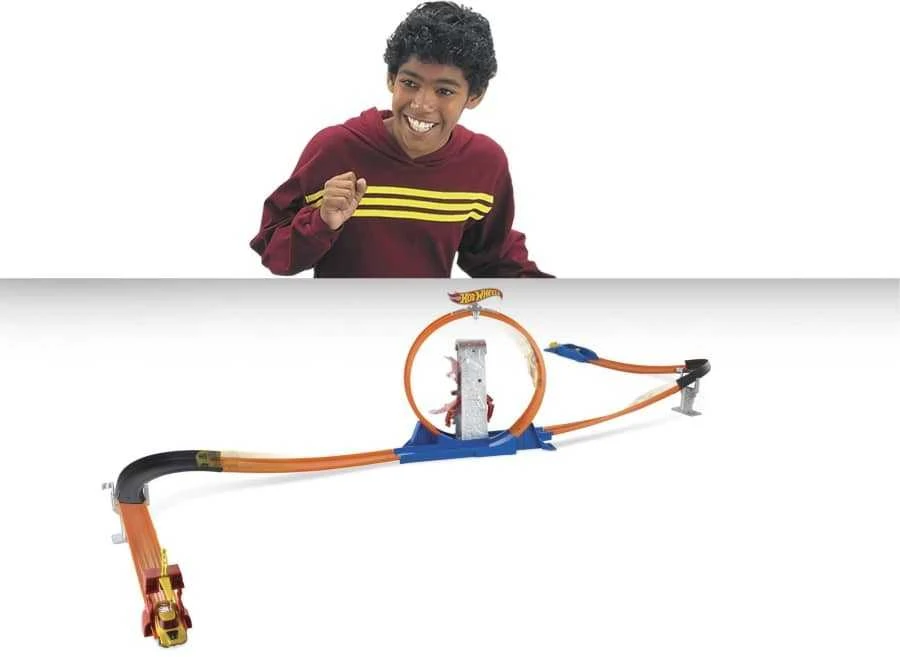 Mattel Hot Wheels Trasos statytojo lenktynių rinkinys