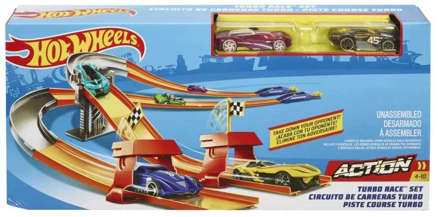 Mattel Hot Wheels Trasos statytojo lenktynių rinkinys