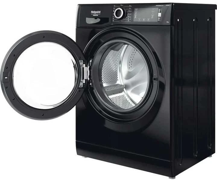 Skalbimo mašina Juodos spalvos skalbyklė Hotpoint Ariston NLCD 948 BS A EU