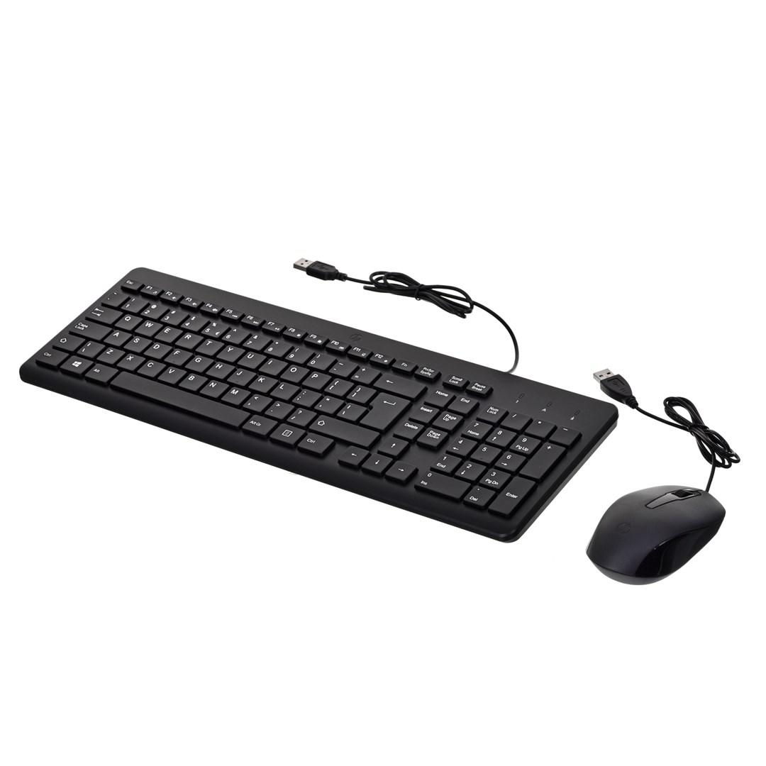HP 150 USB su laidu Pelė Klaviatūra Combo - Juodas - US ENG