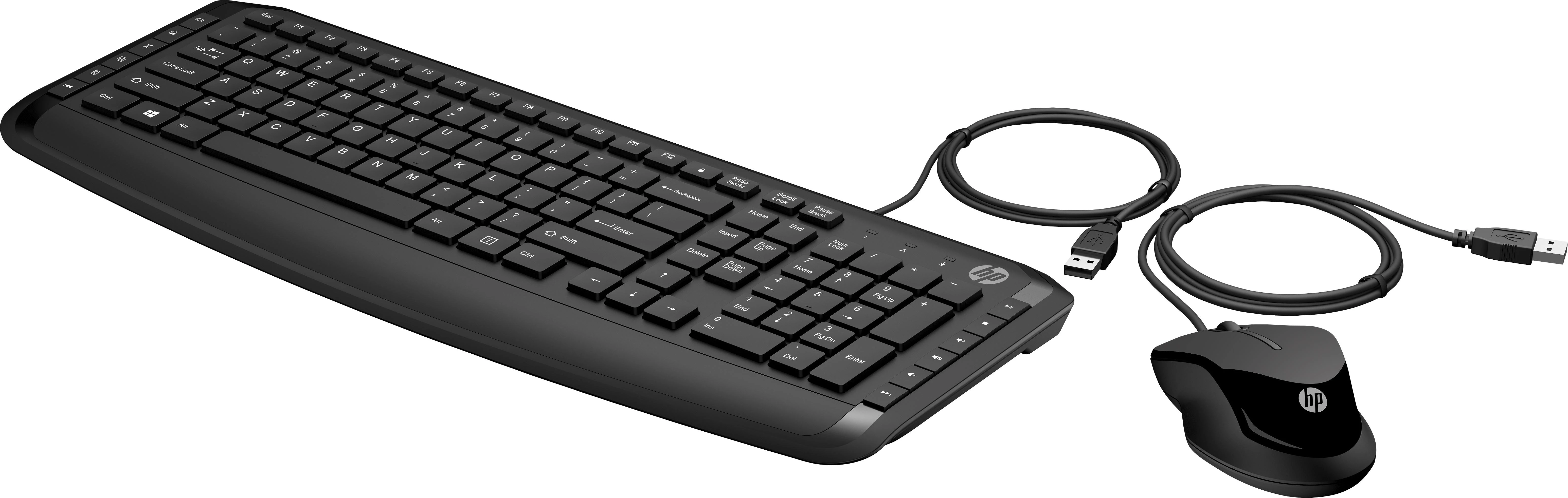 Hewlett Packard (HP) Rinkinys Klaviatūra su pele HP Pavilion 200 su laidu juoda
