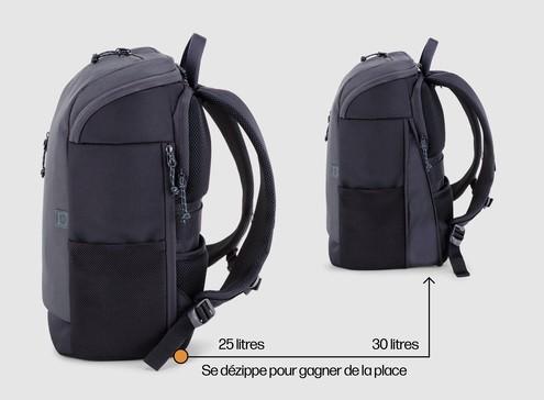 Hewlett Packard (HP) HP Travel 15.6 kuprinė, 25 litrų talpa, RFID ir Bluetooth sekimo kišenė - Pilkas