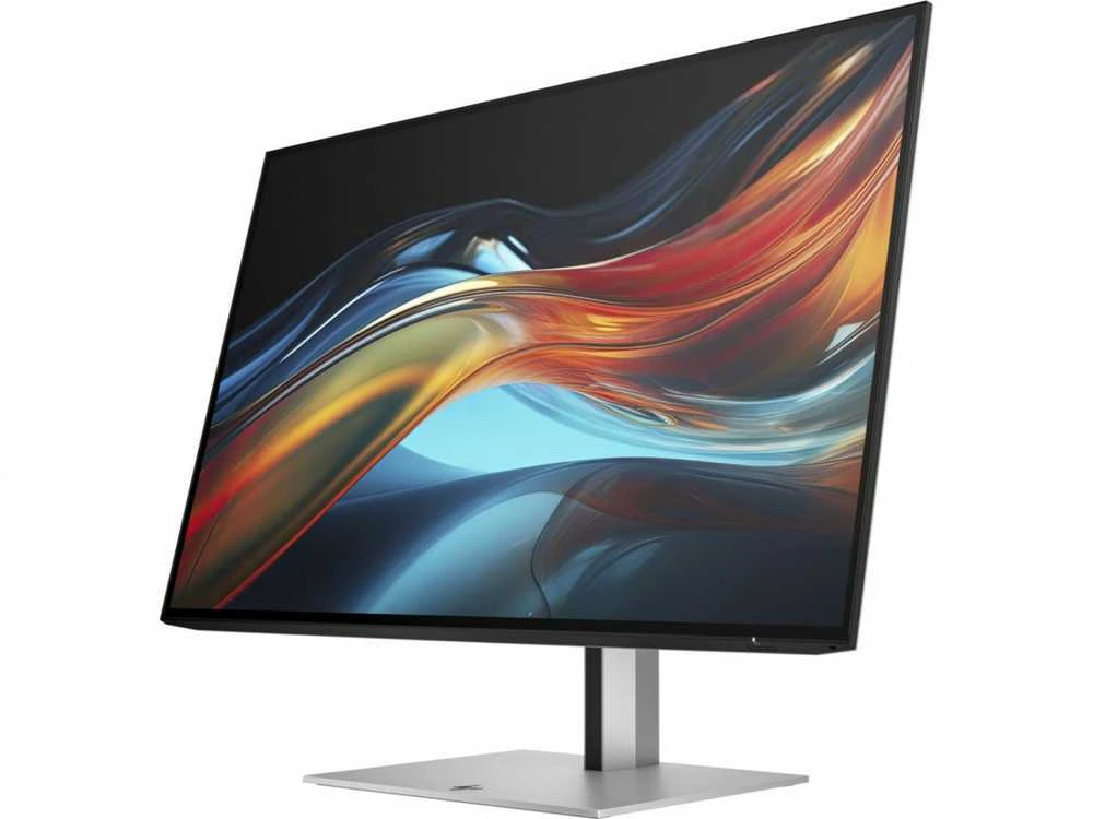 Hewlett Packard (HP) HP 727pk Series 7 Pro 4K TB4 įkrovimo monitorius - 27 colių 3840x2160 UHD 400 nitų 60Hz AG, IPS Juodas HDR 400, USB-C (100W/15W)/HDMI/DisplayPort Daisy-Chain, 5x USB-A, RJ-45 LAN, reguliuojamo aukščio / pakreipimo / pasukimo / sukimosi kampą, 3 metai (pakeičia Z27k G3)