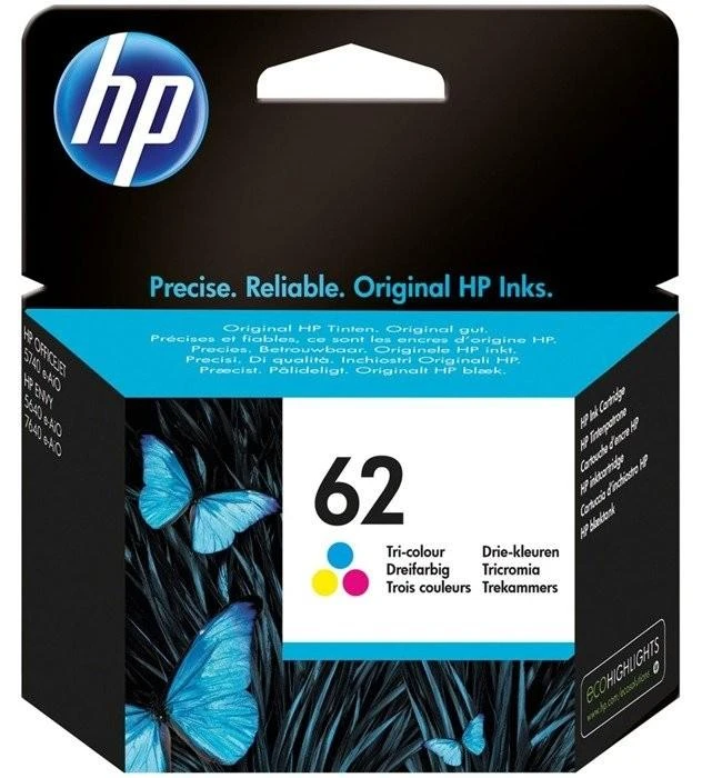 Hewlett Packard (HP) HP 62 Tri-color (C2P06AE) Rašalinė kasetė, CMY