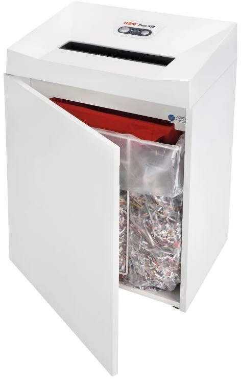 HSM 2353111 HSM Pure 530 - skersinis pjūvis 4,5x30 mm/ 14-16 lapų 80 g/ 80 l šiukšliadėžė/ P-4