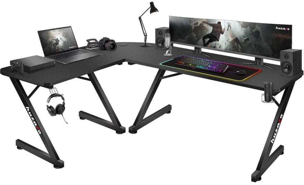 Kampinis žaidimų stalas Huzaro Hero 7.0, Juodas