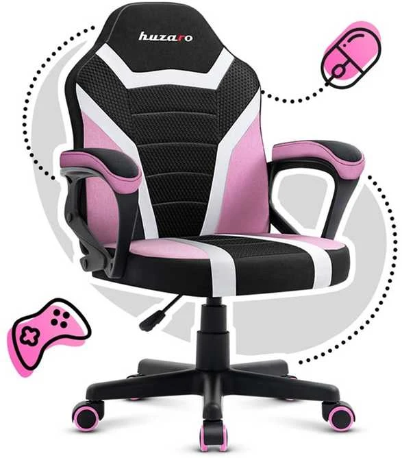 Huzaro Žaidimų kėdė dla dziecka hz-ranger 1.0 pink mesh